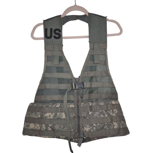 Digital Camo Tactical Military-Style Vest Waist Panels US Marking Nylon Mesh - Picture 1 of 11